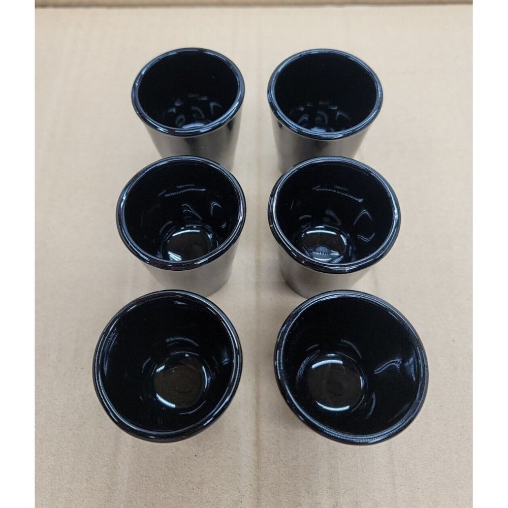 Shot Glass Black Libbey Shot glasses Set Of 6 New Tequila Vodka Whiskey A3